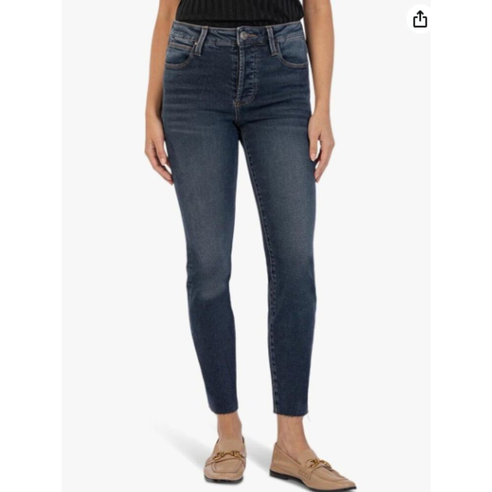 KUT from the Kloth Charlize High-Rise Cigarette Leg jeans utmost wash - 10